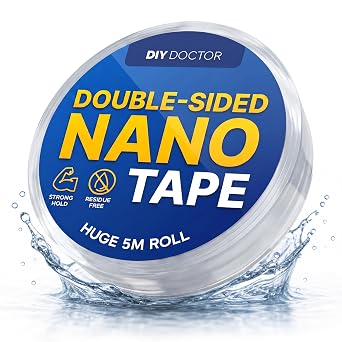 DIY Doctor Double Sided Nano Tape, 5m x 22mm Roll, 1 Pack