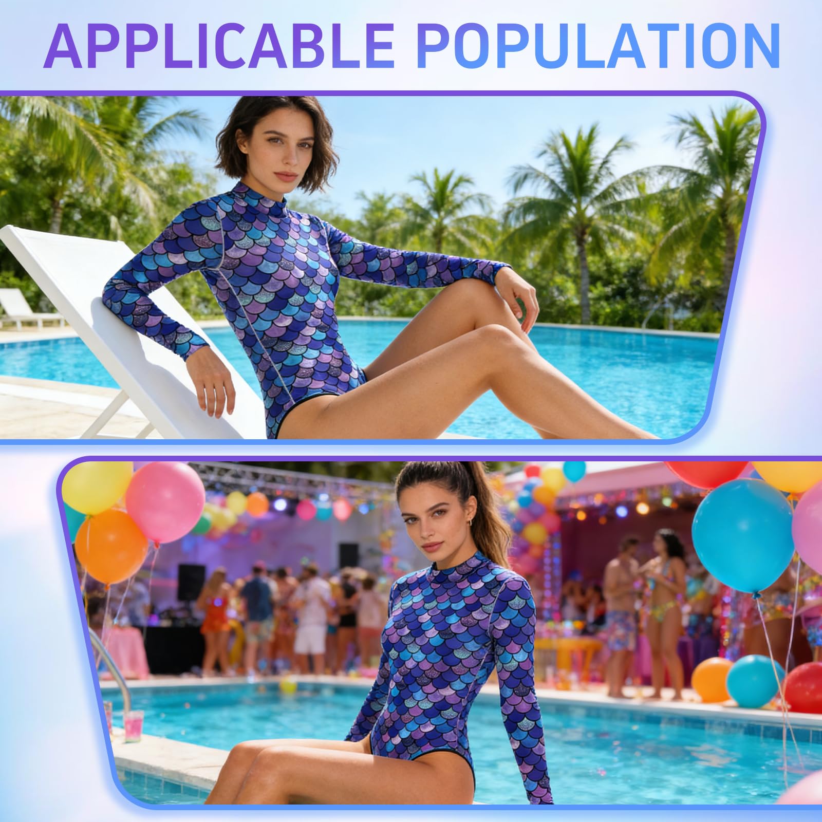 Costume da bagno da donna a forma di sirena, costume da bagno con scaglie di pesce, per carnevale e giochi di ruolo