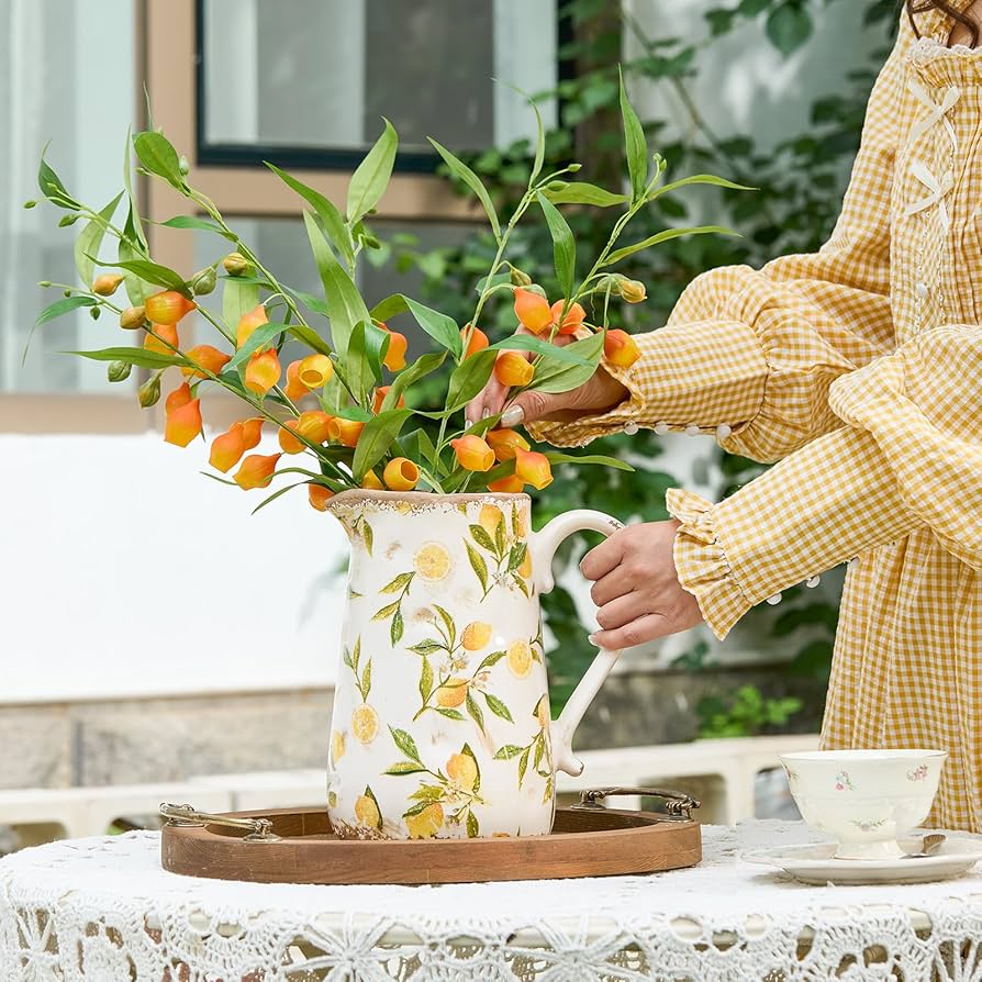 置物 remon 置物 remon Amazon.com: Vintage Lemon Ceramic Vase with