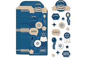 Big Dot of Happiness Happy Passover - Pesach Jewish Holiday Party Favor Kids Stickers