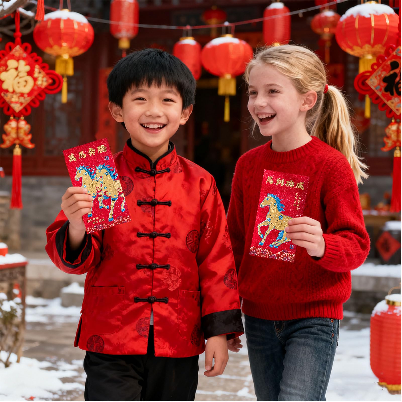 Briefumschläge für chinesisches Neujahrsfest 2025, Schlange, niedlich, 3D, Mondneujahr, Glücks-Geldumschläge, Hong Bao, rote Tasche für Jahr, Frühlingsfest, Geschenke, 24 Stück
