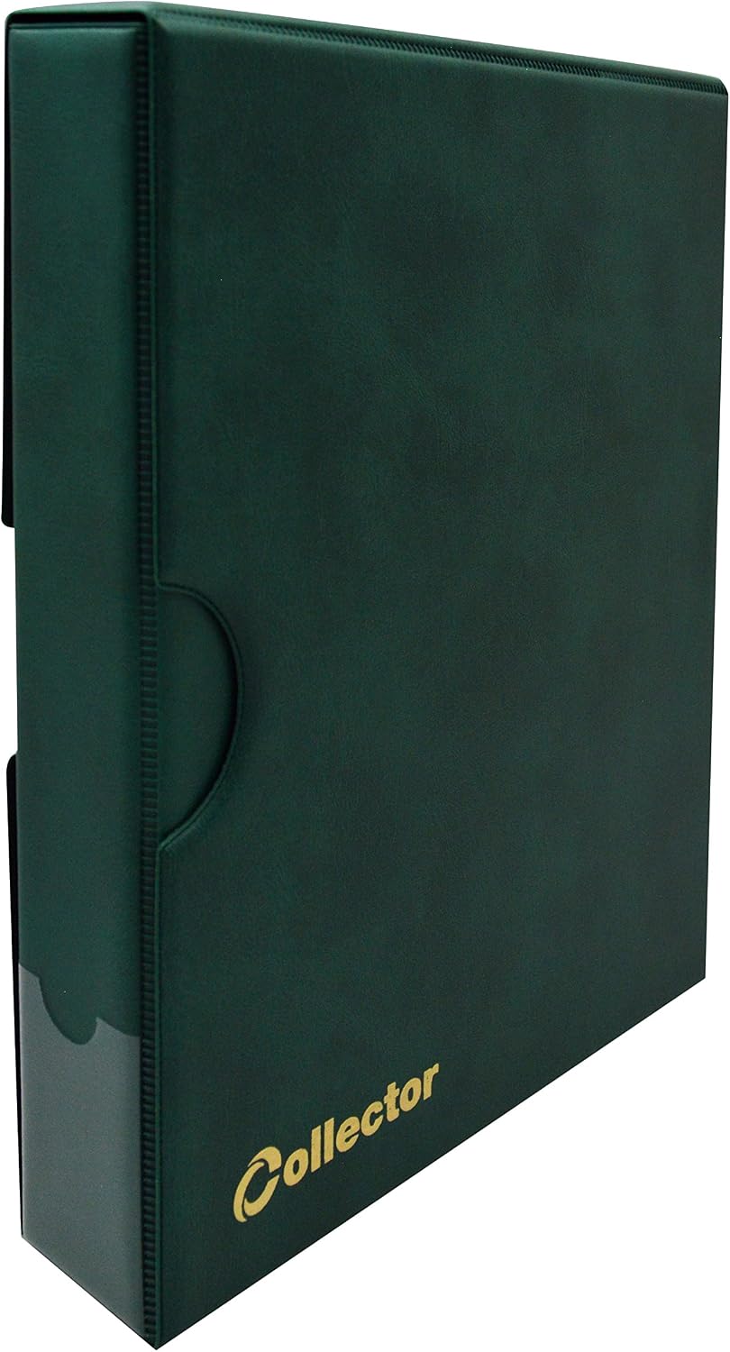 COLLECTOR - Extra Large Capacity Album with 10 Pages and 10 Dividers Green