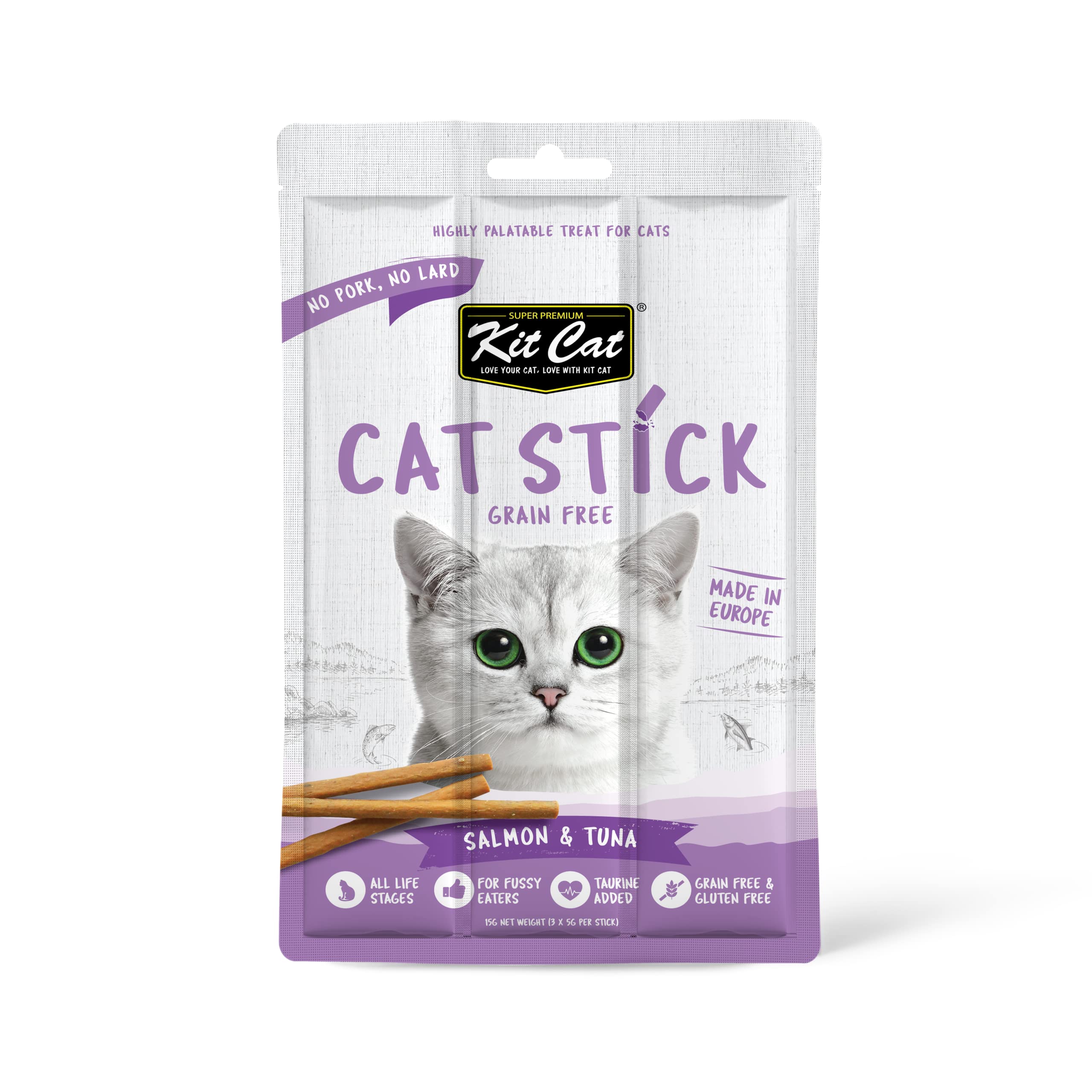Kit Cat Grain Free Cat Stick Salmon & Tuna 15g