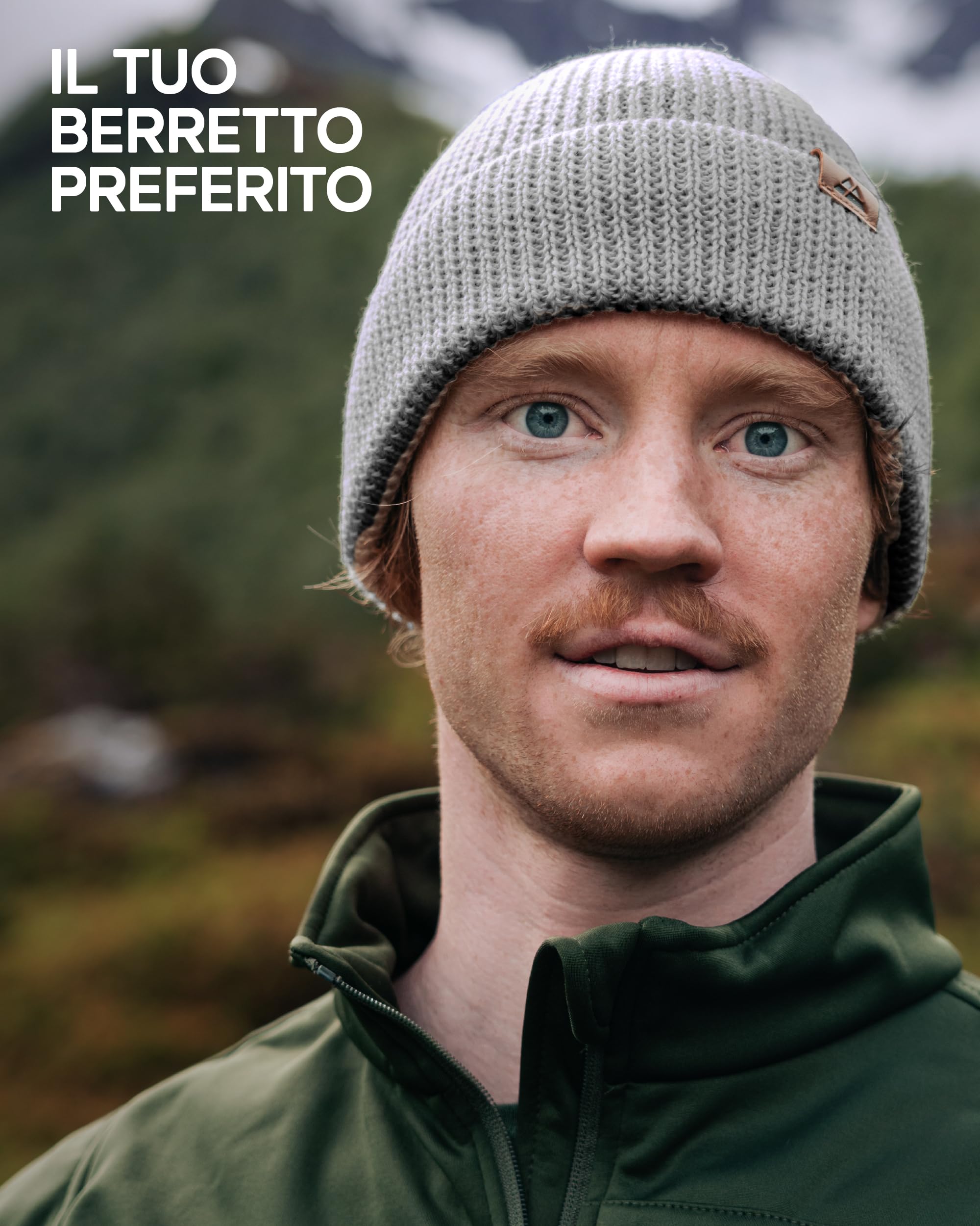 DANISH ENDURANCE Berretto Beanie in Lana Merino con Fodera in Pile, Berretto a Maglia, Berretto Invernale Uomo e Donna