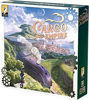 Cargo Empire — by Moaideas Game Design | Build Your Own Transportation Network | Pick-Up-and-Deliver | Includes 100+ Wooden Meeples| Euro-Strategy Board Game | 1-5 Players | 60-90 Minutes