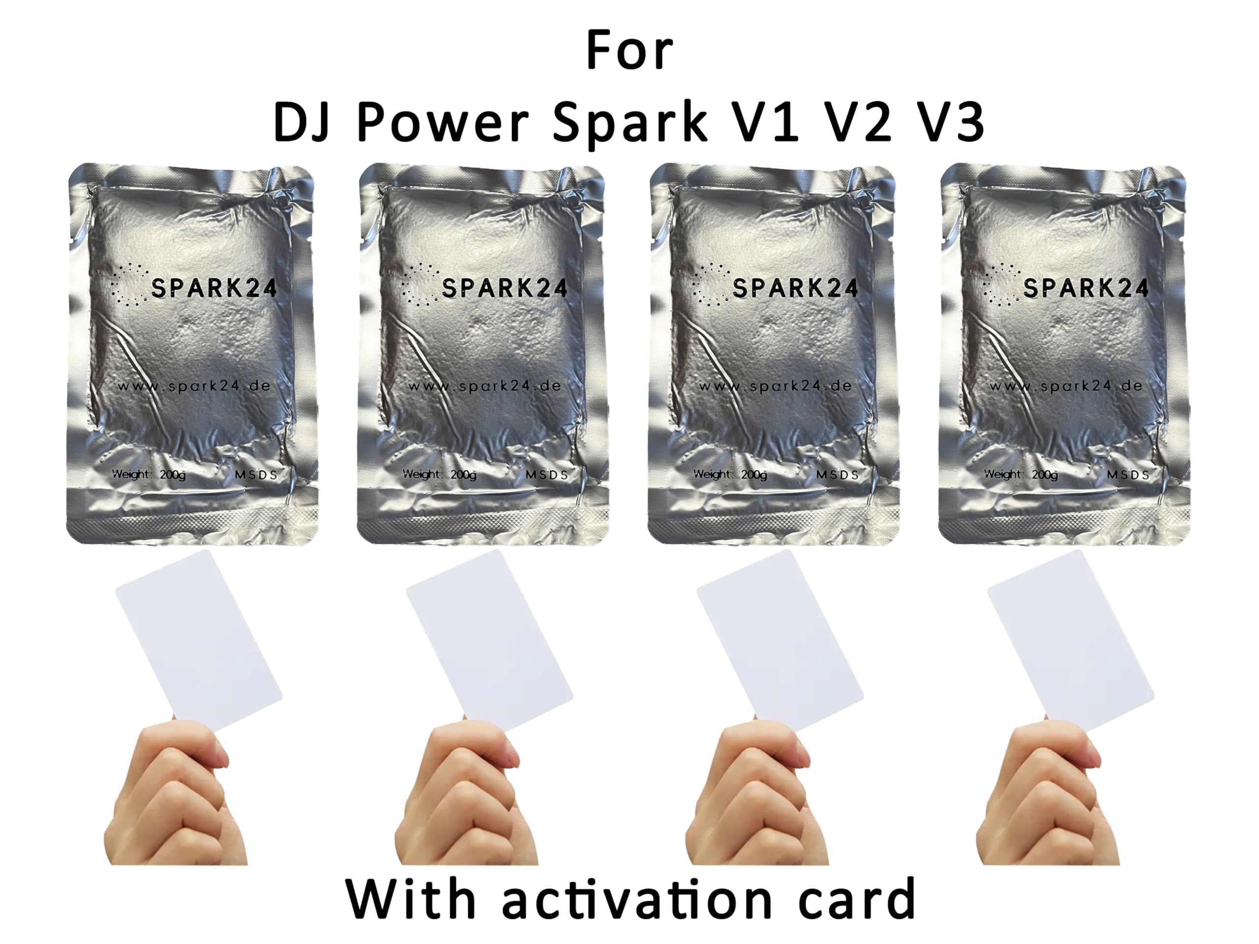 Lot de 4 granulés compatibles DJ Power Spark V1 V2
