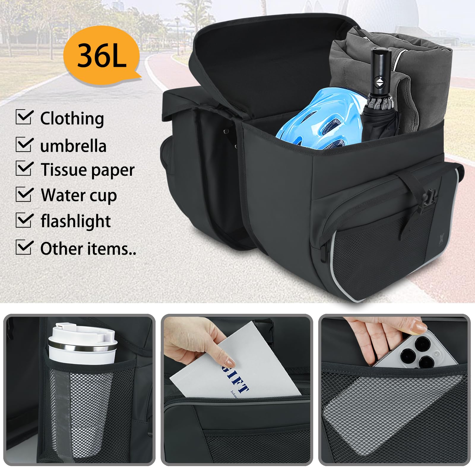 Alforjas Bicicleta Bolsa Doble Para Bicicleta Alforja Impermeable