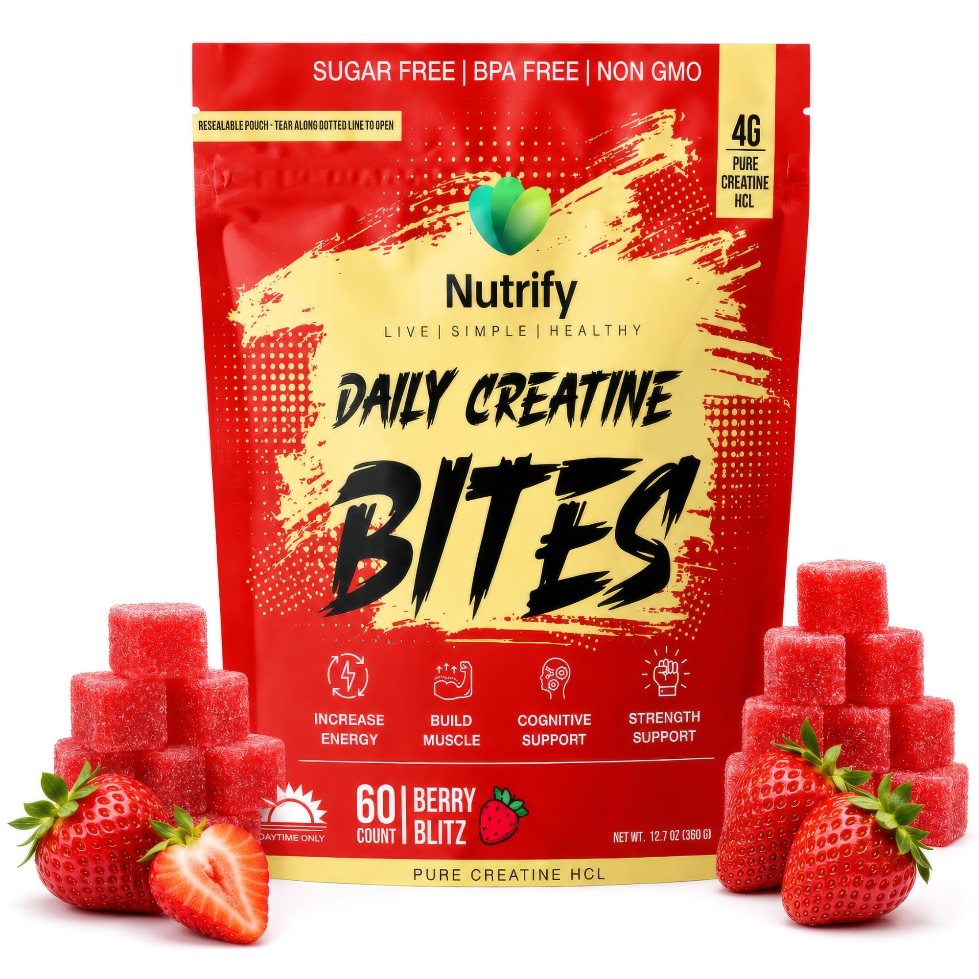 Nutrify Creatine Gummies for Women Creatine Monohydrate Preworkout for Men — Amazon image 12