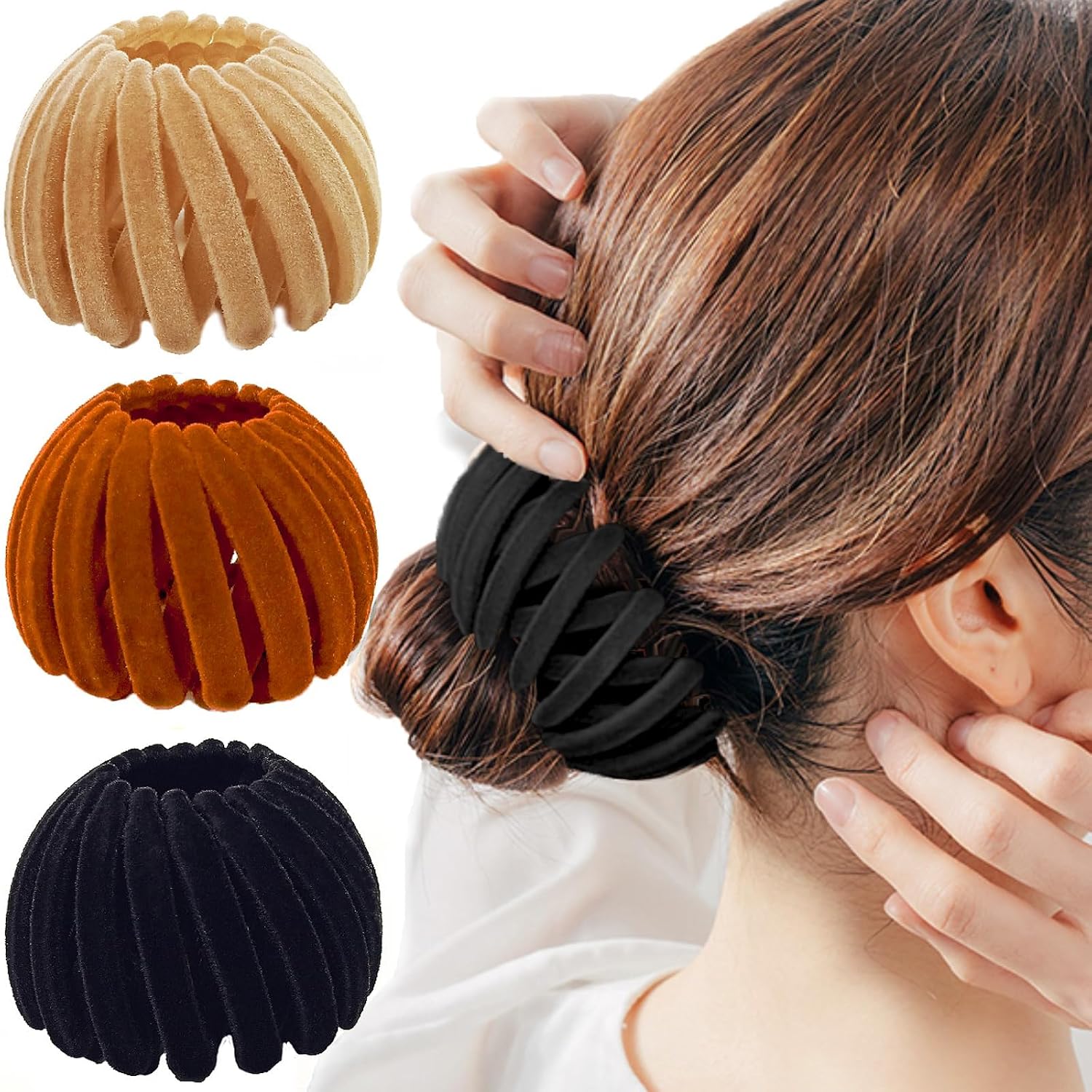 3pcs Hair Clips For Women, Bird Nest Magic Hair Clip, Hair Accessories