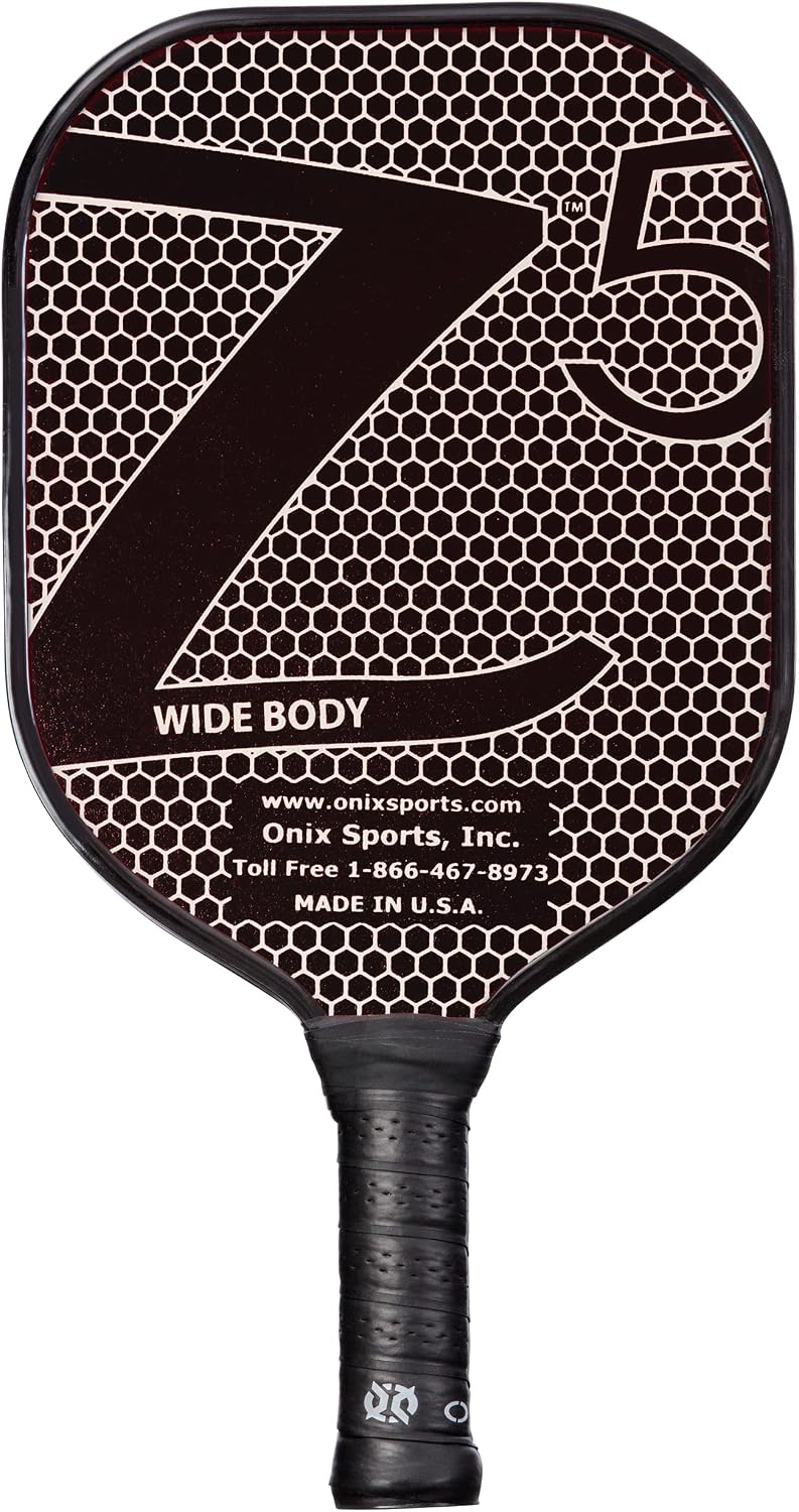 Onix Composite Z5 Pickleball Paddle Features Nomex, Paper Honeycomb Core and Fiberglass Face