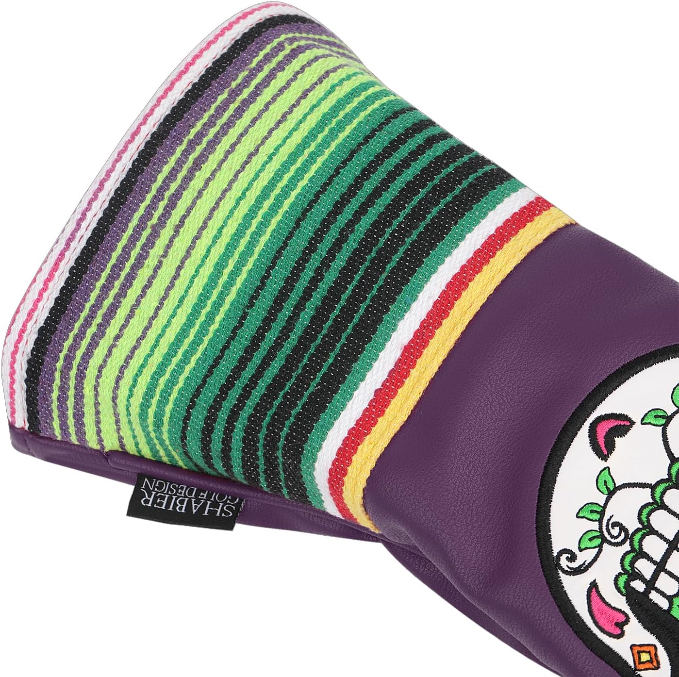 SHABIER Green Eyes Design Golf Headcover with Skull Design for Golf Club