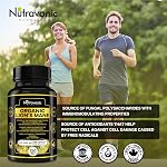 Nutravonic Lion’s Mane Supplément de champignons 11000mg Par service - 10:1 Extrait, 40% Polysaccharides & >20% Bêta-Glucans, antioxydant, favorise la santé du cerveau & Soutien système immunitaire, végétalien, 120 Capsules faciles à avaler - 2 Approvisionnement en mois