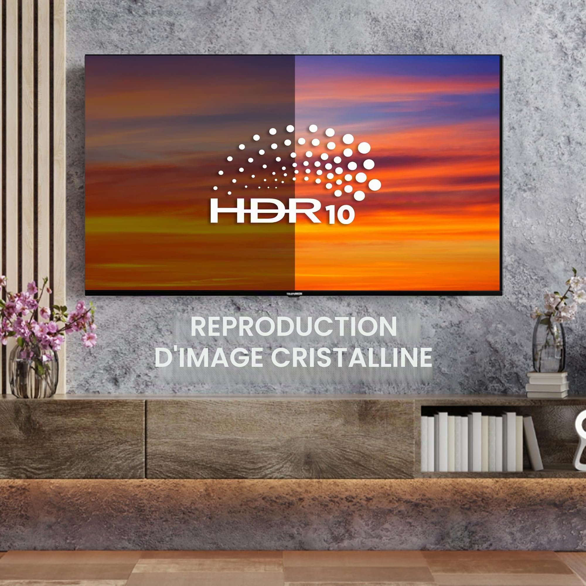 Telefunken VIDAA XH32VP750M Téléviseur 32" Smart TV HD Ready avec Triple Tuner intégré LED Noir