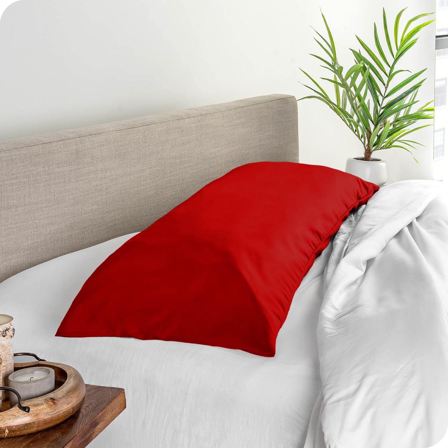 Bare Home Microfiber Body Pillow Cover Ultra Soft