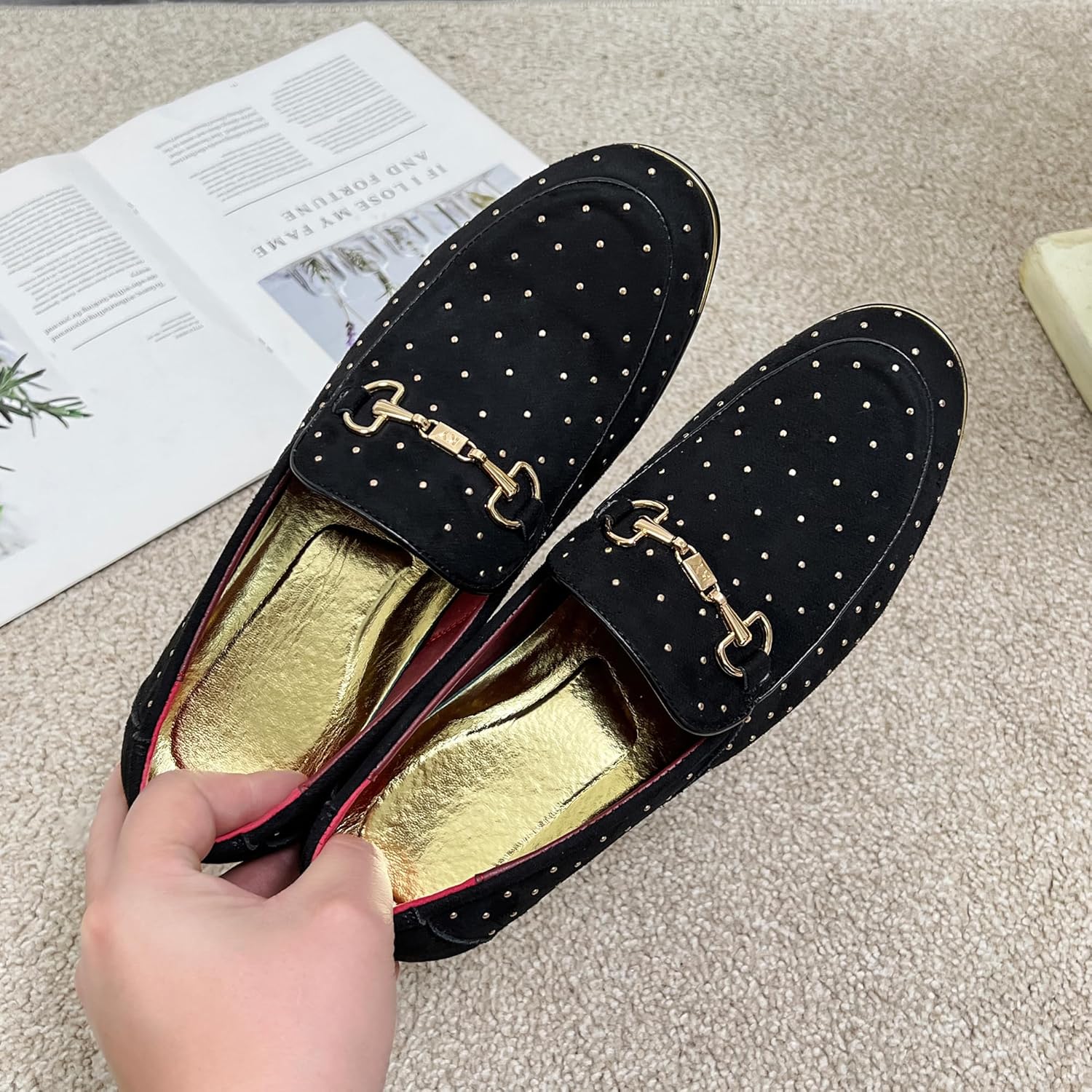 LCQL Men's Luxury Velvet Penny Loafer Shoes Noble Slip-on Suede Loafers Smoking Slippers Plus Size 7-13 - Image 6