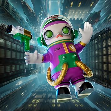 POP MART MEGA Space Molly 400% Joker Collection Figurine, 11.8 Inch Height, Toys for Modern Home Decor, Collectible Art Toy