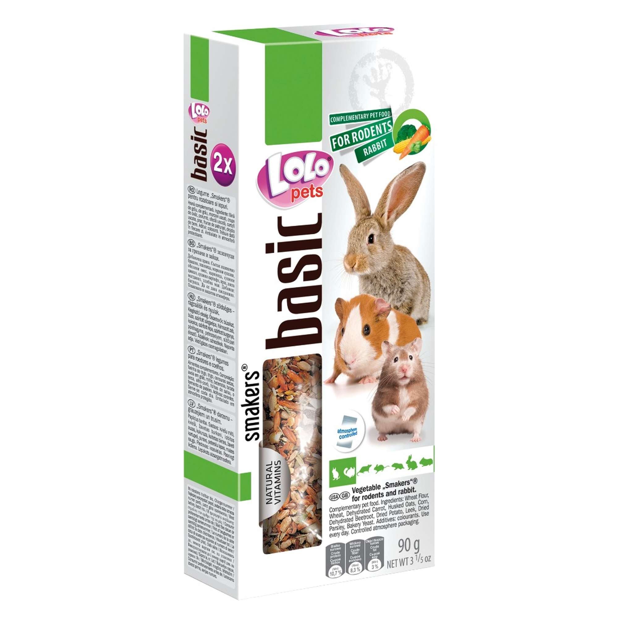 Lolo Pets Kräcker Gemüse für Hamster, 10er Pack (10 x 90 g)