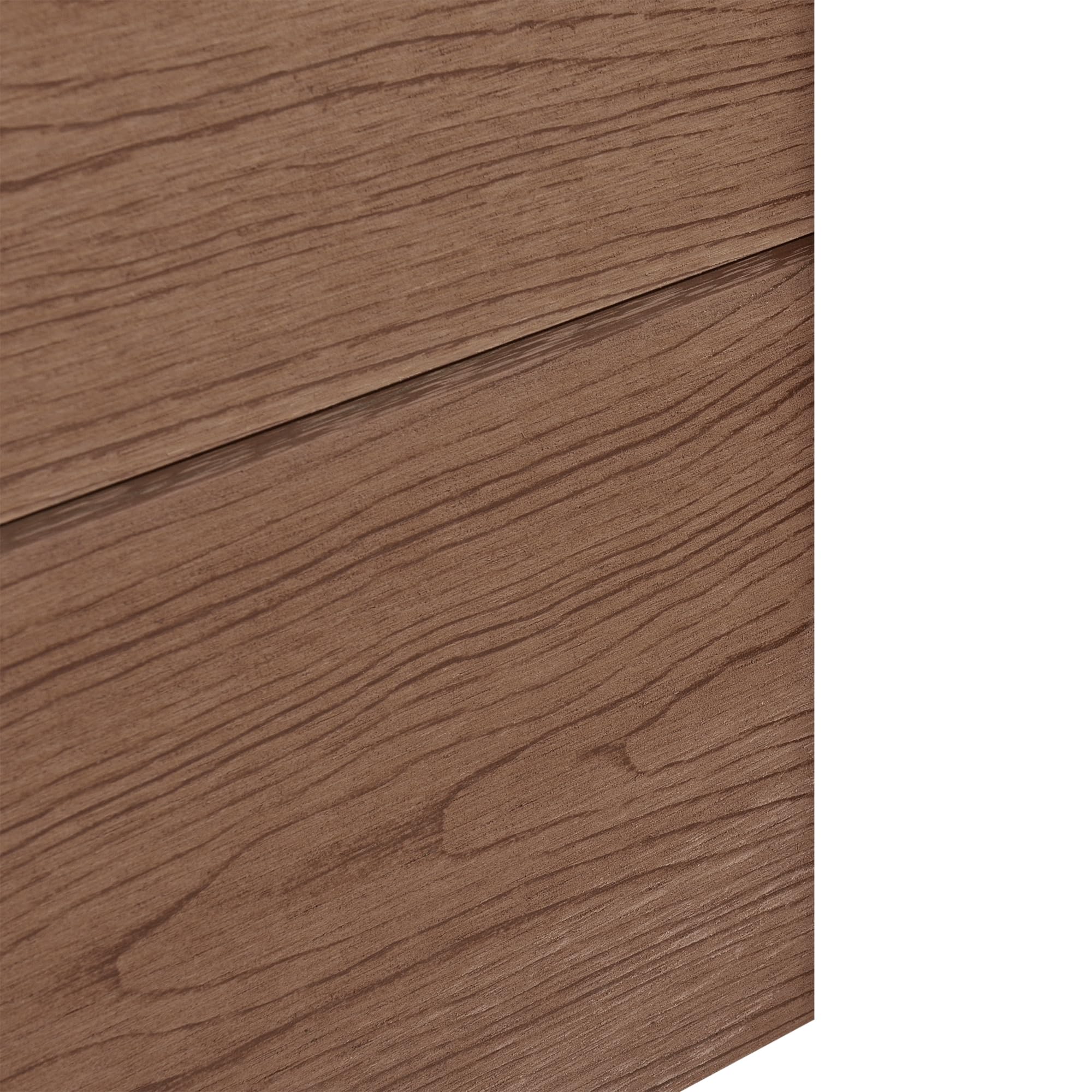 NEU.HOLZ Valla de jardín Segovia 180 x 96 cm WPC Panel de Valla Elemento de Pantalla de privacidad Marrón