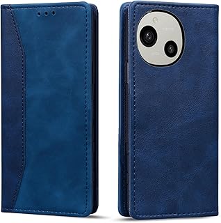 Torske 対応 AQUOS SENSE9 / Aquos sense10 スマホケース アクオス sense10 ケース 手帳型 SHG14/sh-m29/sh-53e/SH-M33/SH-53F カバー 内蔵マグネット開閉式 ベルトなし カードポケット Aquos sense9 ケース 防水 折り畳み式 横置き機能 便利 アクオスセンス10ケース あくおすセンス9 携帯ケース (ブルー)