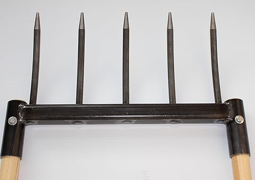 Miniatura 8 de CobraHead Broadfork Grelinette - Ideal para granja y jardín - Diseño ergonómico en forma de U - Las púas de acero al carbono resistentes levantan y
