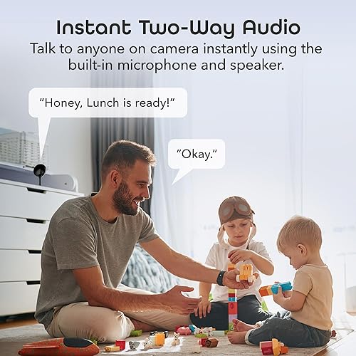 Miniatura 6 de Geeni - 2 cámaras inteligentes de seguridadvigilancia LOOK para interiores 1080p HD con conversación de 2 vías y detección de movimiento funciona