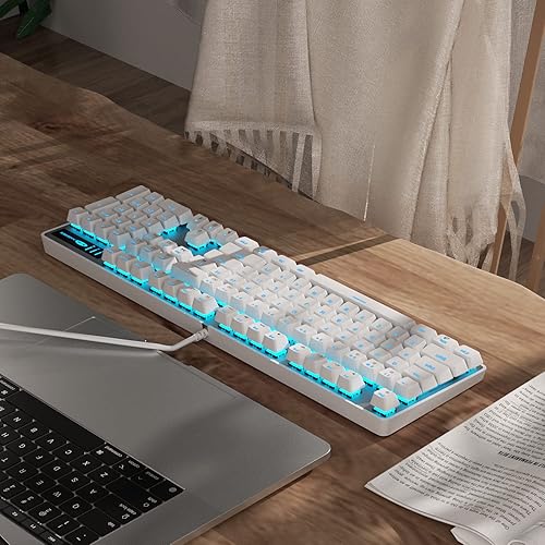 Miniatura 6 de MageGee Teclado Mecánico para Juegos, Teclado USB con Cable con Retroiluminación Ajustable, Nuevos Teclados Mecánicos Storm 100% Anti-ghosting con