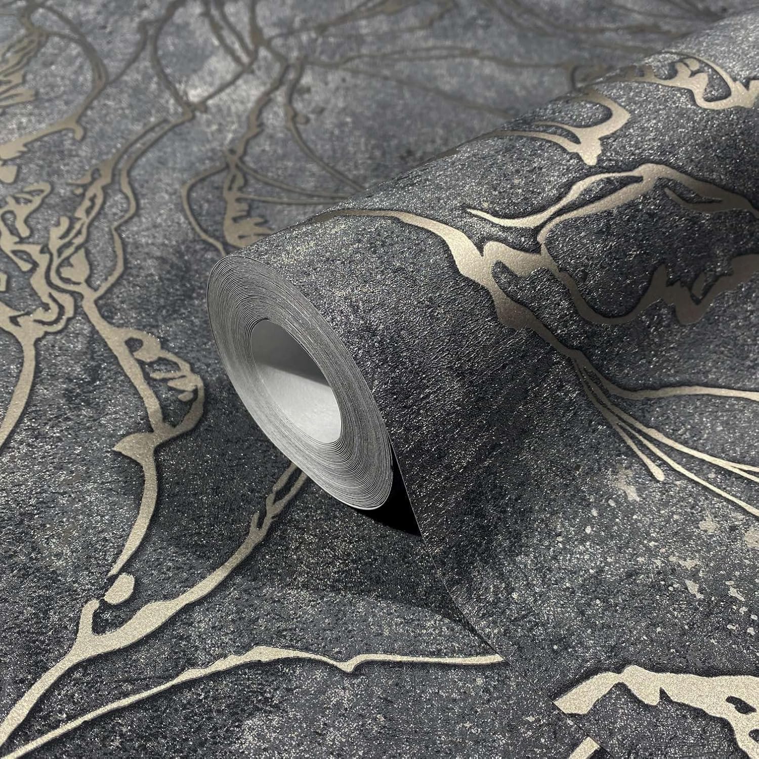 CONCORD WALLCOVERINGS ™ Classic Wallpaper Roll, Nature and Landscape & Textures Design in Beige & Grey, Non-Self-Adhesive, Lightly Textured Surface – 32.8ft x 21in (10m x 53cm), 56 Sq Ft WP5