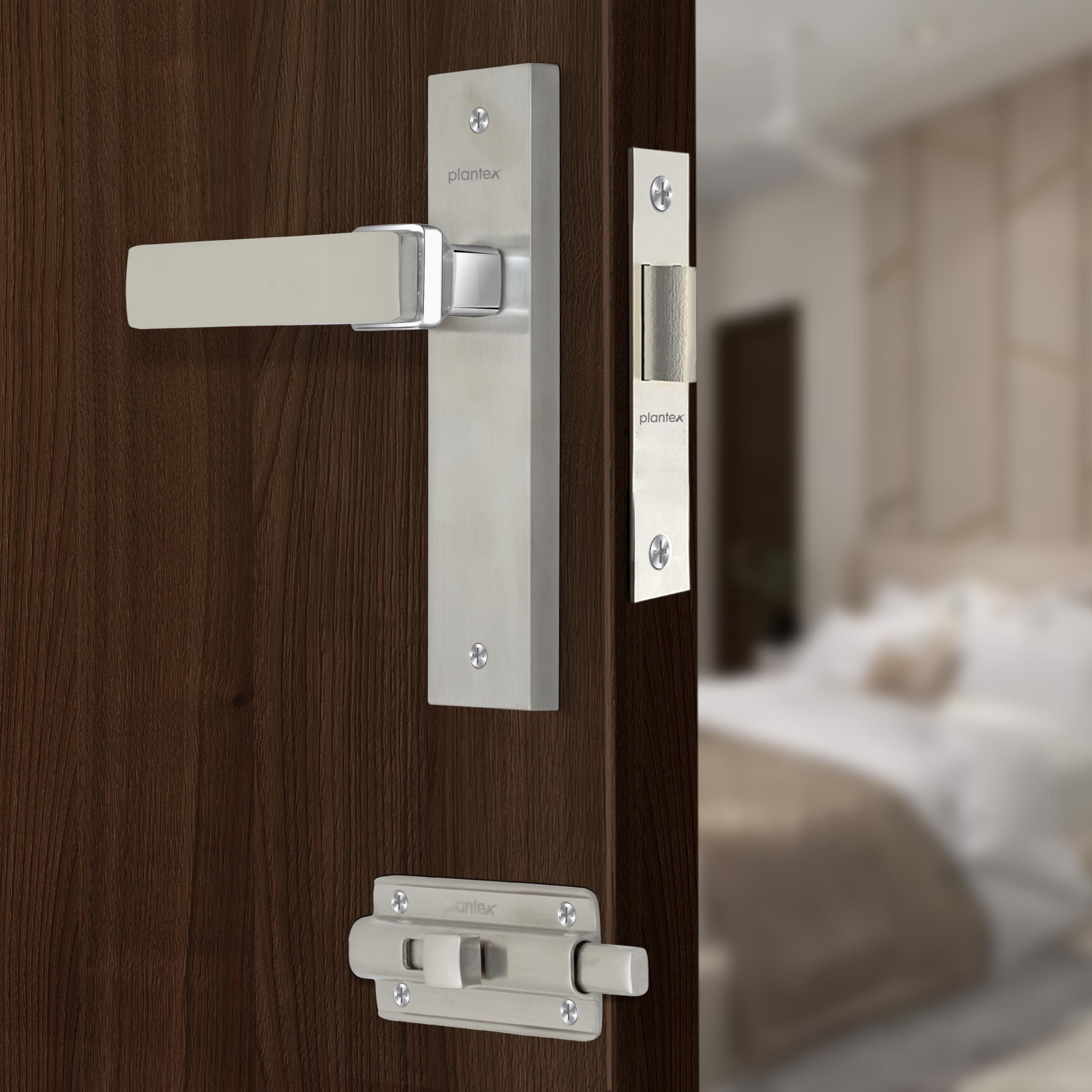 Plantex Heavy-Duty Door Lock - Secure & Stylish -10