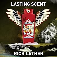Vista 7 de Old Spice Gel de baño limpiador para hombres, defensa 3X, ducha fresca 24/7 con aroma duradero, lavado corporal y facial 2 en 1, Eaglefangs