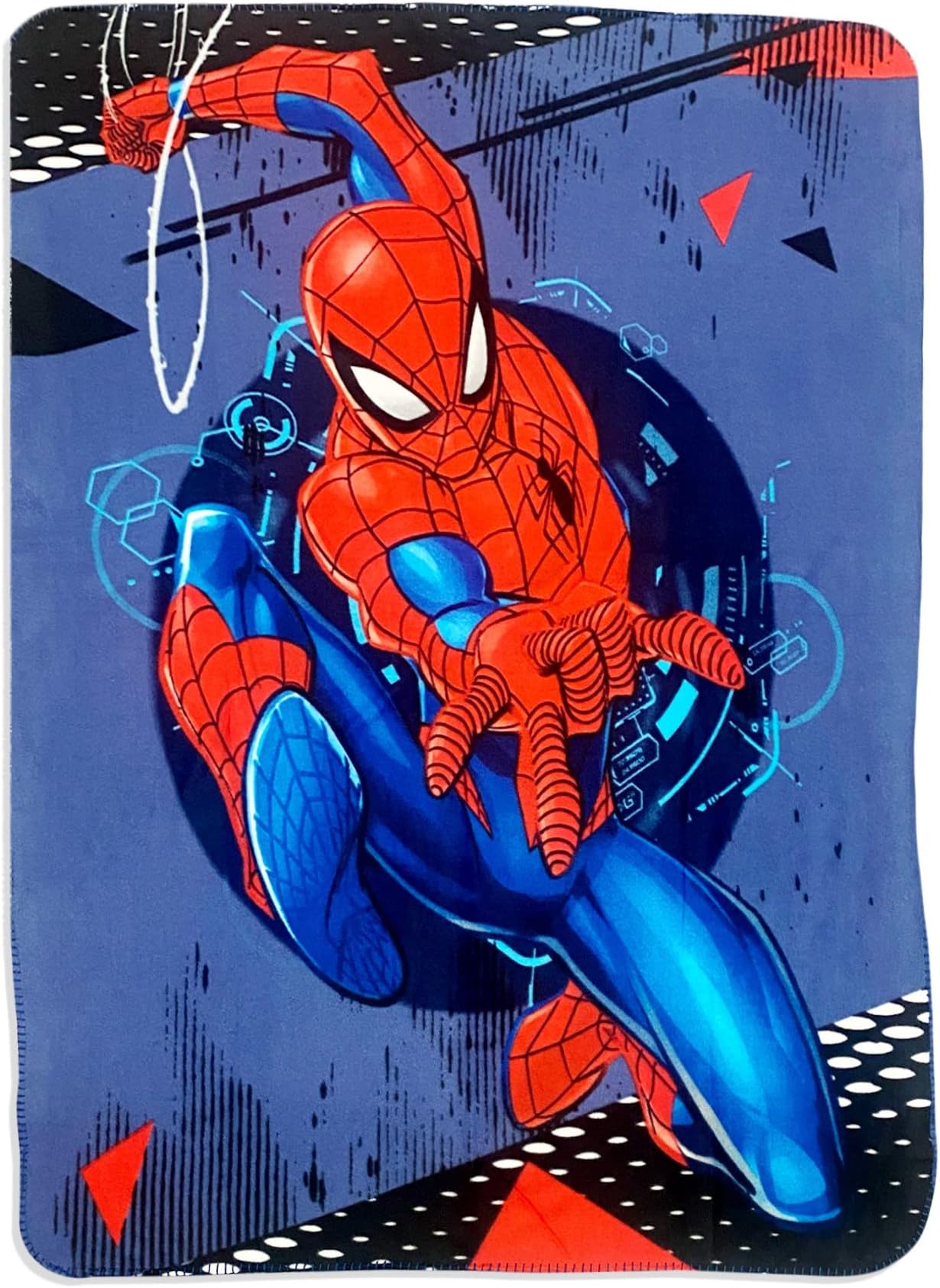 Royal Boys Girls Cozy Fleece Throw Blanket with Extra Soft Fun Design (Spiderman)