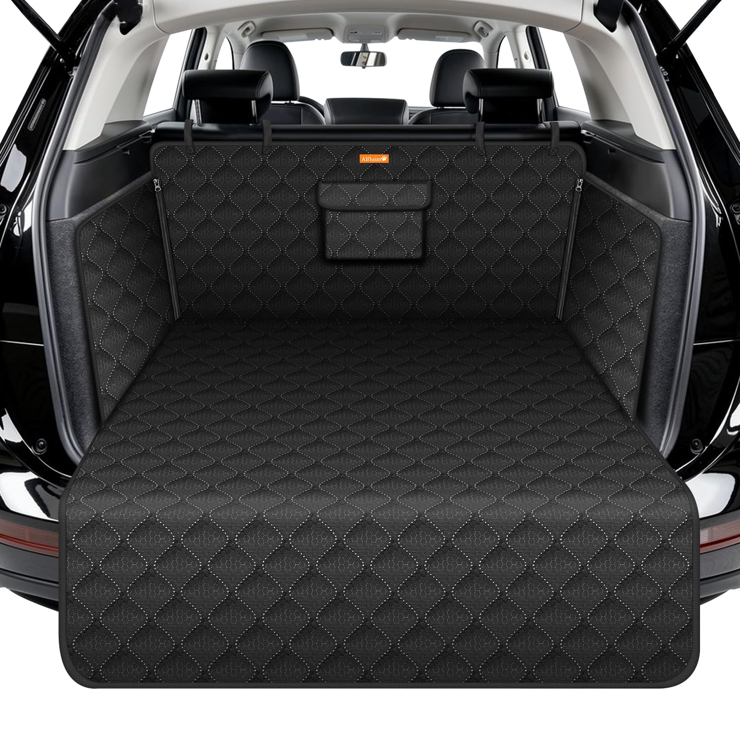 Alfheim Telo Auto per Cani Bagagliaio auto doppio livello Protezione Antiscivolo e Impermeabile Lavabile Durevole Tappetino di Viaggio, Universale per SUV per Auto