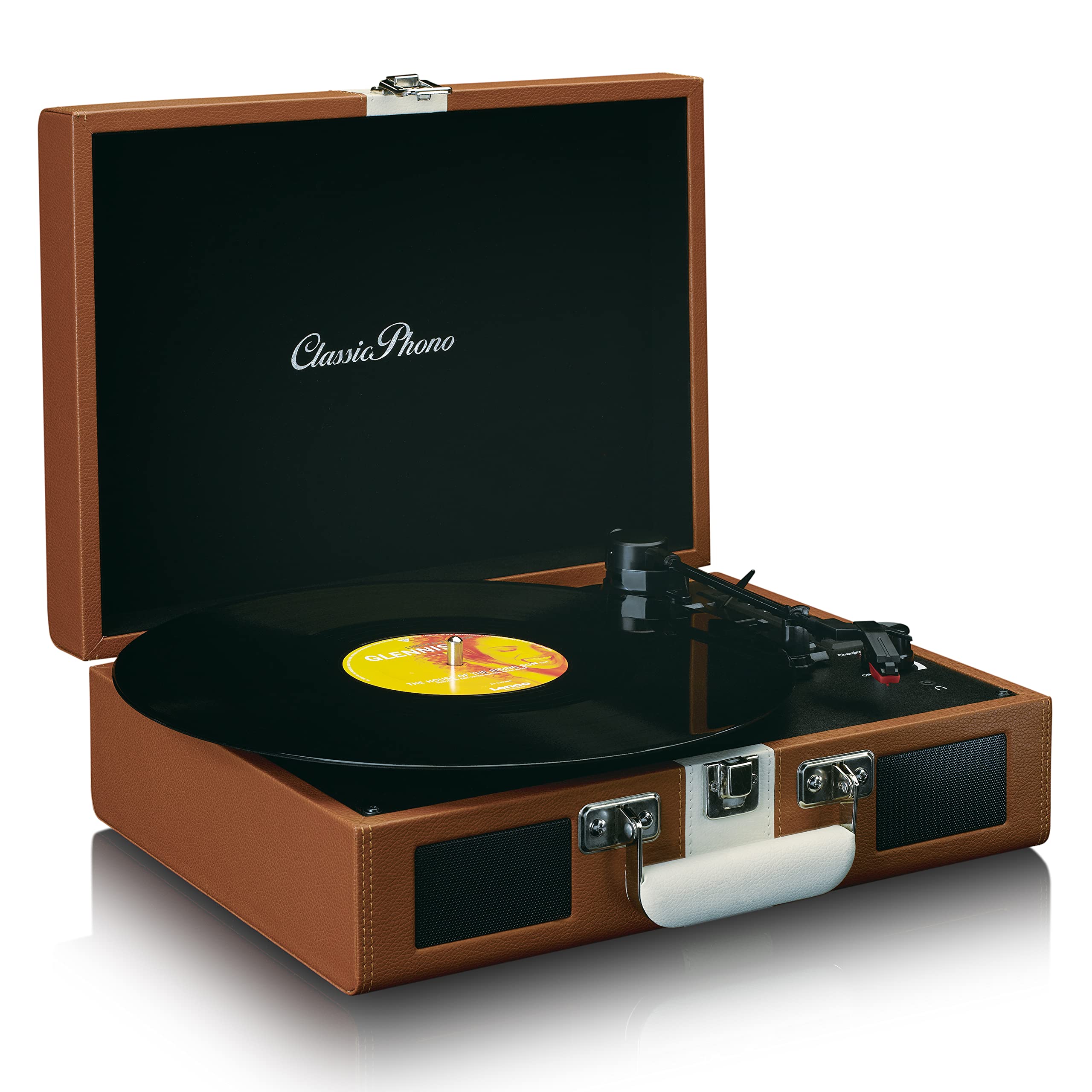 Giradischi Lenco (Tt-120 Brown) Amplificato, Con Diffusori E Bluetooth 5.0