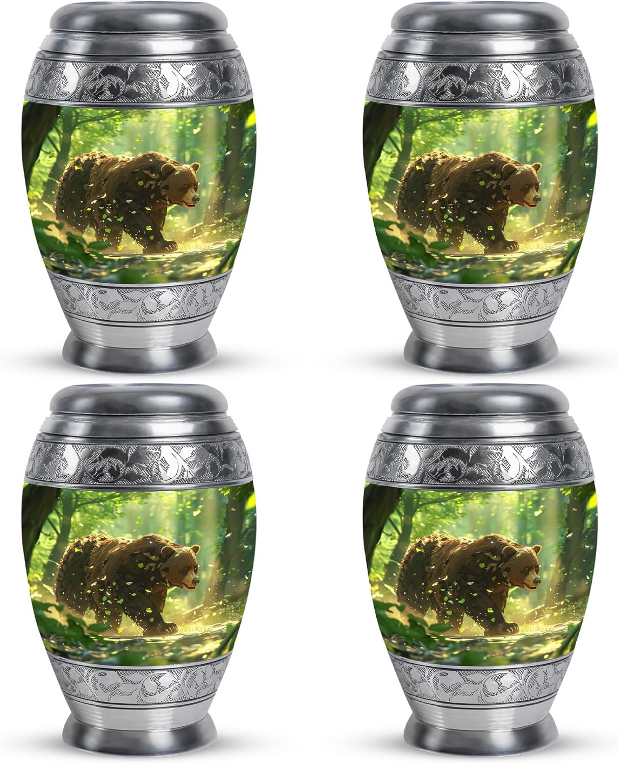 Bear Urn - Ashes Keepsake - Funeral Urns for Human Ashes Adult - an Urn for Ashes - Urn for Dad (3 inch Pack of 1)