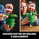 Ensembles de construction LEGO Super Mario plante piranha pour adultes - Collectible Mario pour hommes et femmes, 18 ans et plus - Cadeau pour anniversaires - Décor de chambre, bureau à domicile ou étagère - 71426