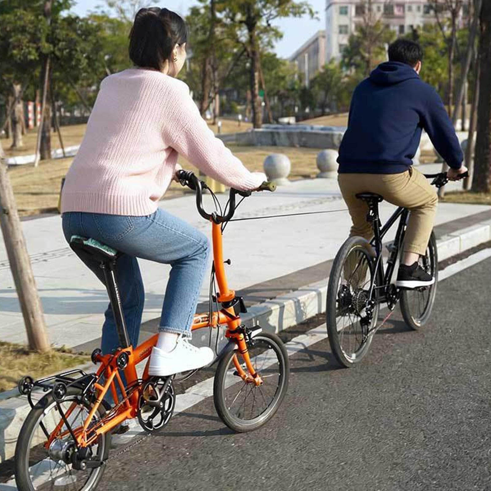 Cuerda de remolque para bicicleta, capacidad de 100 kg, correa retráctil para bicicleta, cuerda telescópica para remolque, para adultos, familia, montaña, carretera, aventura, camping, etc