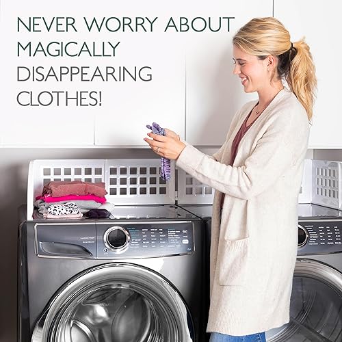 Miniatura 6 de ELTOW Protector de lavandería, valla magnética para lavadora/secadora para evitar que la ropa se caiga, con 8 imanes fuertes para una sujeción muy