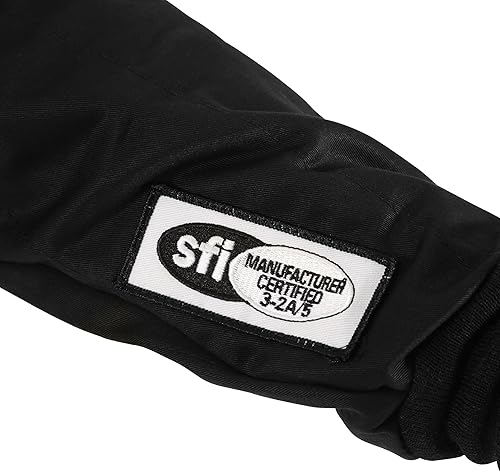 Miniatura 3 de RaceQuip 121007RQP Serie 120 Chaqueta de Conducción SFI 3.2A5 NegroBlanco Rayas 2XL