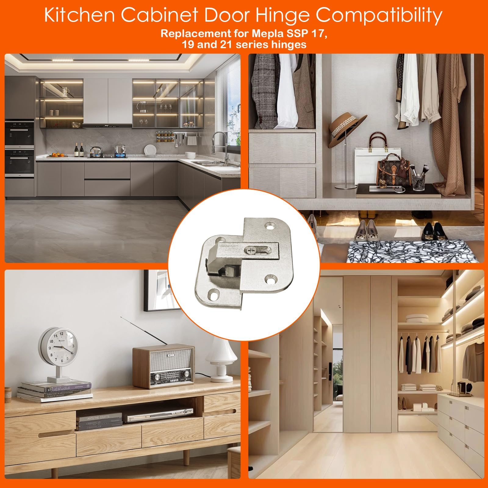 Corner Cabinet Hinges - 2 Pack -5