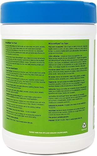 Miniatura 9 de MiracleWipes Para limpieza de pintura limpiador multiusos ideal para pinceles pintura húmeda calafateo manos epoxi acrílico y bricolaje elimina