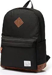 Mochila para homens e mulheres, mochila escolar VASCHY clássica resistente à água leve para viagem casual