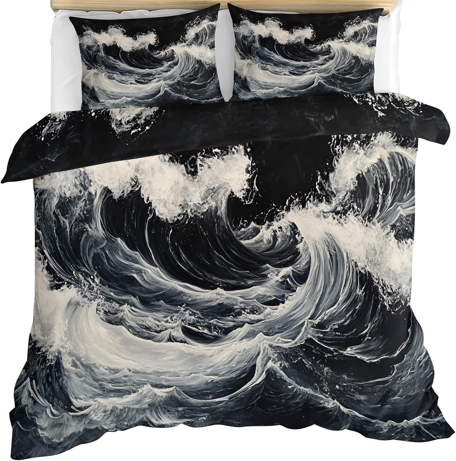 Sports Car Duvet Cover Full Size, Car Bedding Set 3 Piece, Cool Boy Comforter Cover and 2 Pillow Sham with Zipper Closure 80" x90"