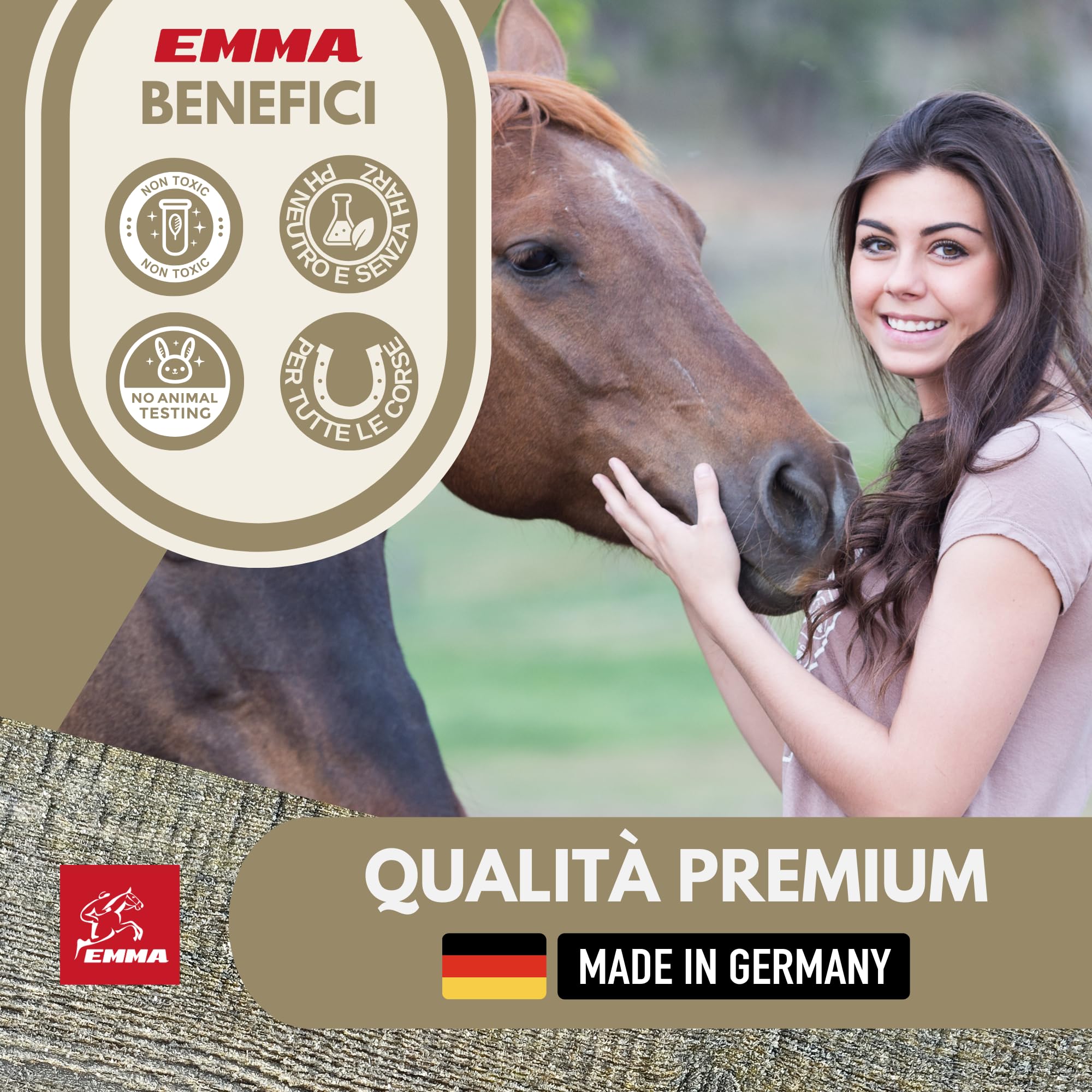 EMMA Gel rinfrescante per cavalli, balsamo per cavalli, rinfrescante, 2 x 1000 ml, balsamo refrigerante per cavalli con unguento di arnica, extra forte, unguento per cavalli, rinfrescante, tendini