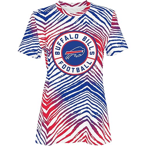 Zubaz NFL Women's Short Sleeve Team Graphic T-Shirt, Official Fan Apparel (Small - 3XL)