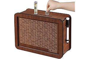 Cash Vault Wooden Piggy Bank for Goal-Oriented Savings