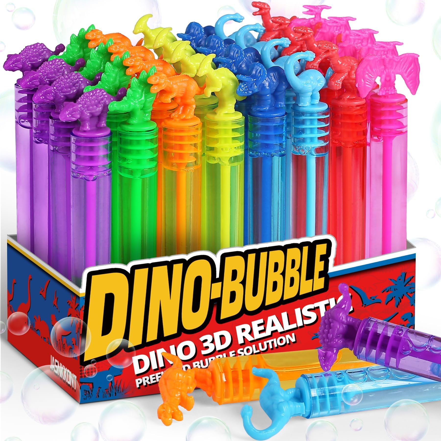 3D Detail Mini Bubble Wands， Dinosaur Birthday Decoration