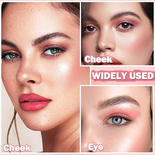 Miniatura 6 de CAHIUYOA Juego de manchas de tinte de labios, coreano de larga duración, hidratante, impermeable, alto pigmento, multiuso y tinte de mejillas, tinta