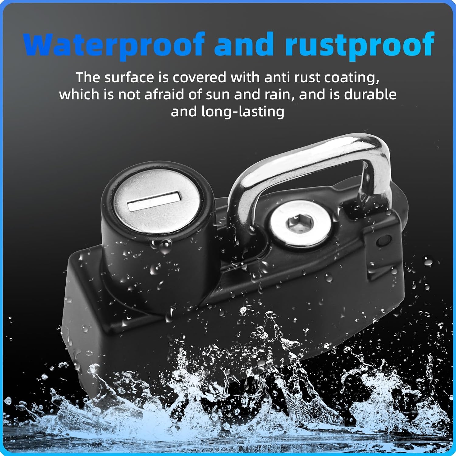 2024 GSX8R Motorcycle Helmet Anti-Theft Lock Safety Lock Helmet Securit Haning Hook For Suzuki GSX-8S GSX-8R GSX8S GSX8R 2023-2024,2 Keys image 5