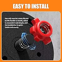 Vista 5 de Juego de mancuernas ajustables 4 en 1, utilizadas como mancuernas, pesas rusas, barra de empuje, equipo multifuncional de gimnasio en casa