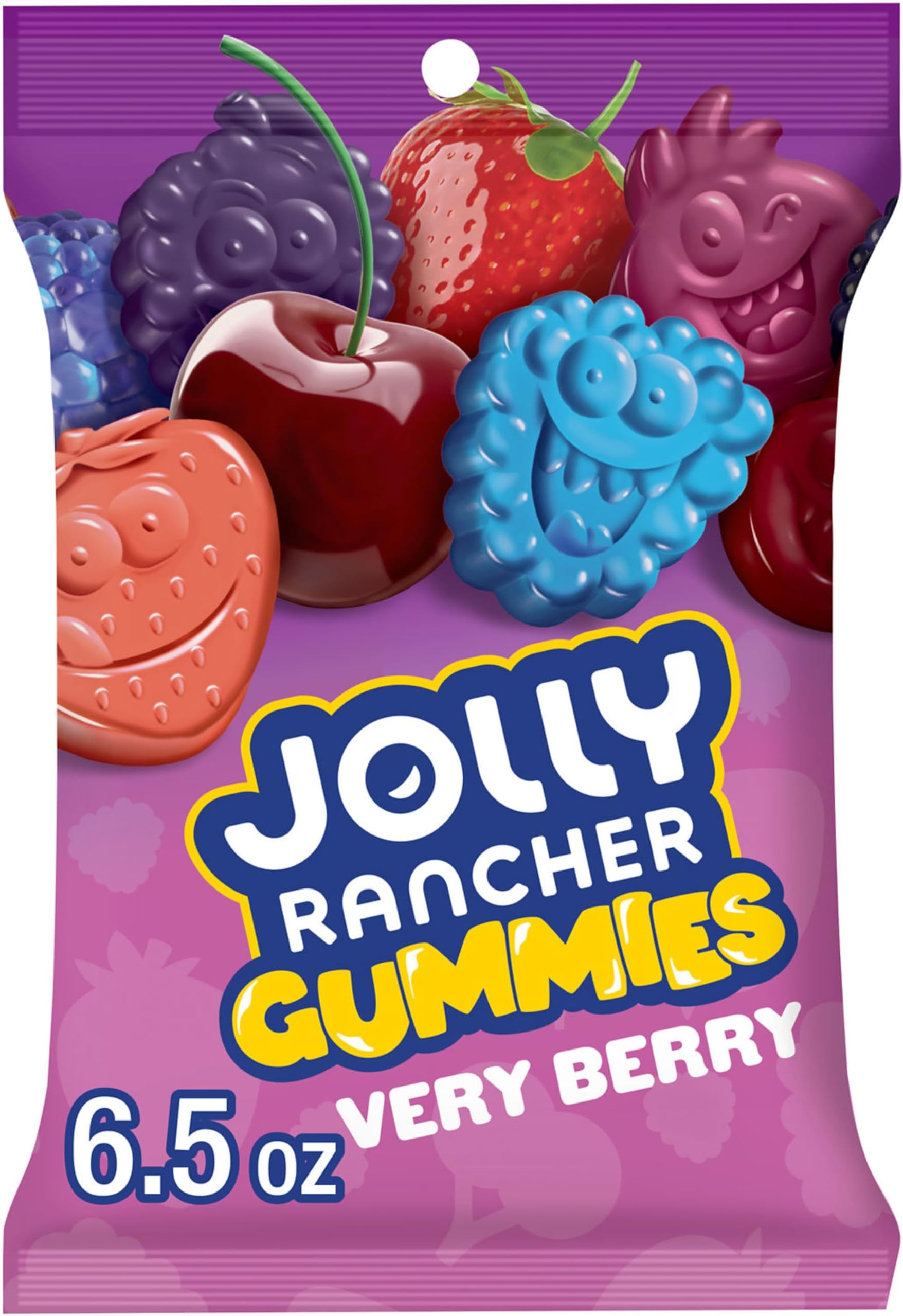 JOLLY RANCHER Gummies Very Berry Fruit Flavored Candy Bag, 6.5 oz