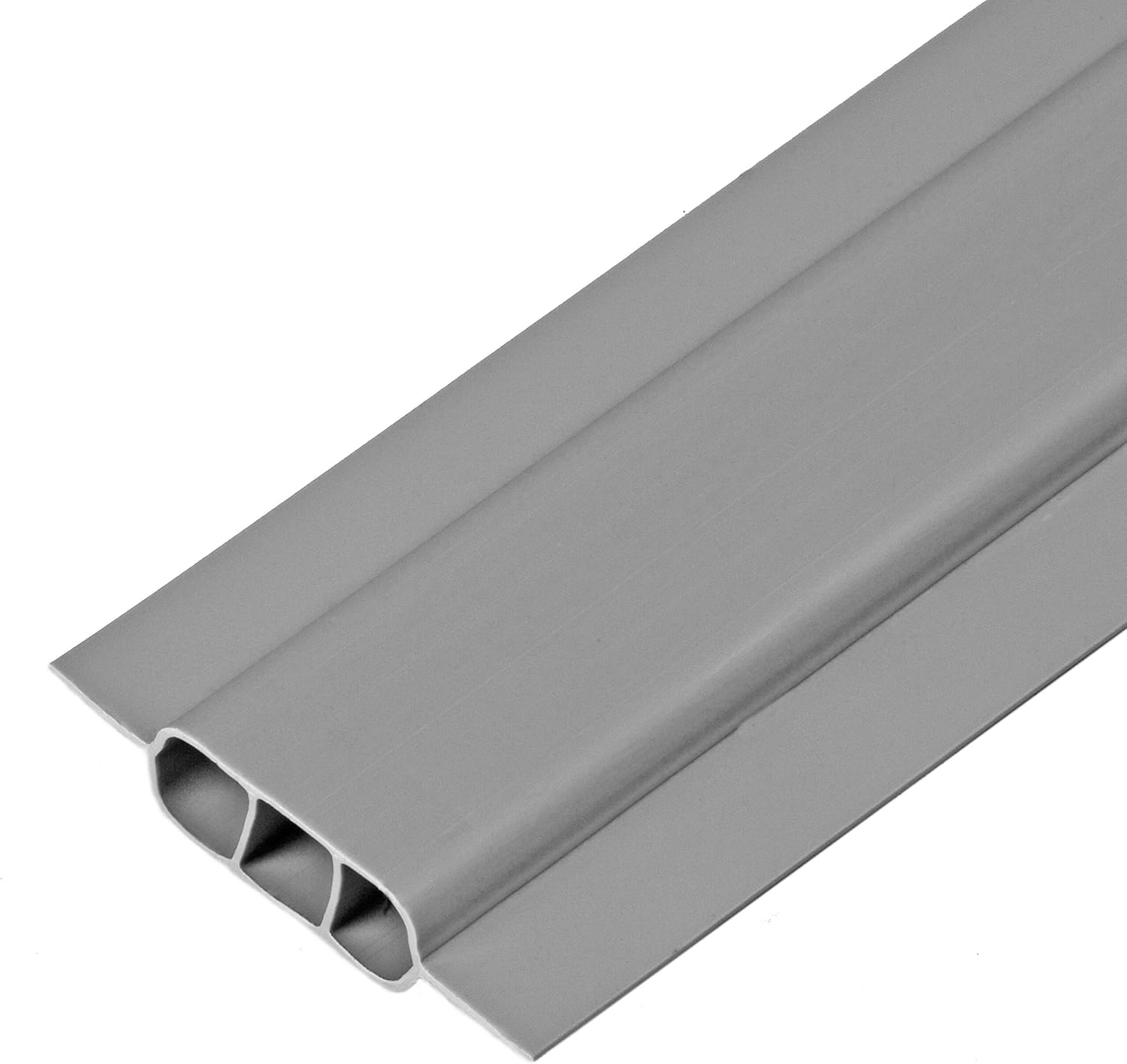 Proudly Made in The USA! - SoliTube Slat Privacy Inserts for Chain-Link Fence, Double-Wall Vertical Bottom-Locking Slats with Wings (5ft, Gray)